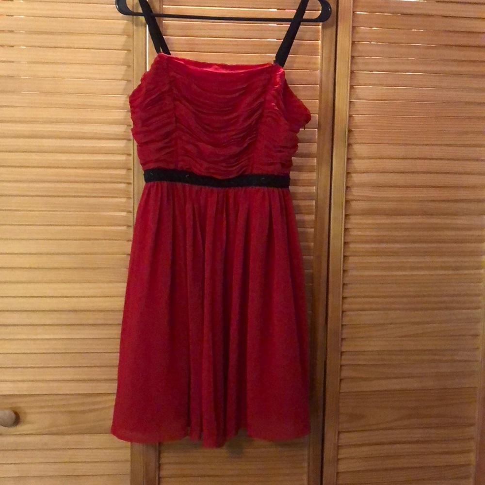 red formal dress